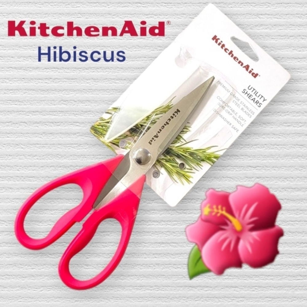 KitchenAid Hibiscus Pink Utility Shears - NWT